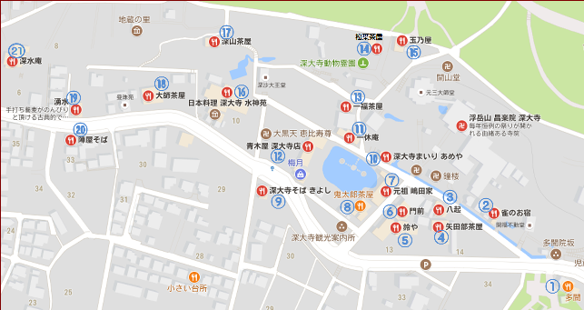 蕎麦屋地図