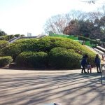 小金井公園の自然の中遊具で遊ぼう　アスレチックやソリにふわふわドーム