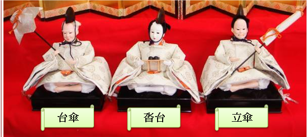 世界有名な 雛人形 仕丁（しちょう・じちょう）松竹梅 - ひな祭り